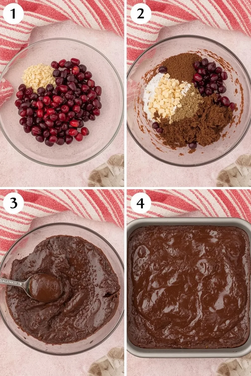 Decadent Gluten Free Winter Chocolate Cranberry Blondies Recipe 2 Decadent Gluten Free Winter Chocolate Cranberry Blondies
