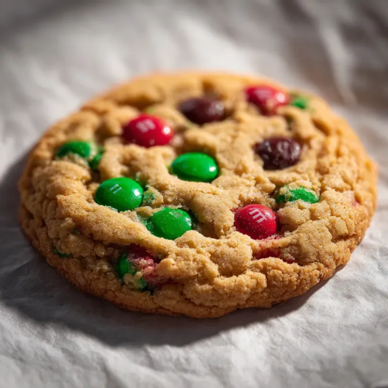 Christmas M&M Cookies