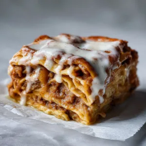 Cinnamon Roll Apple Lasagna