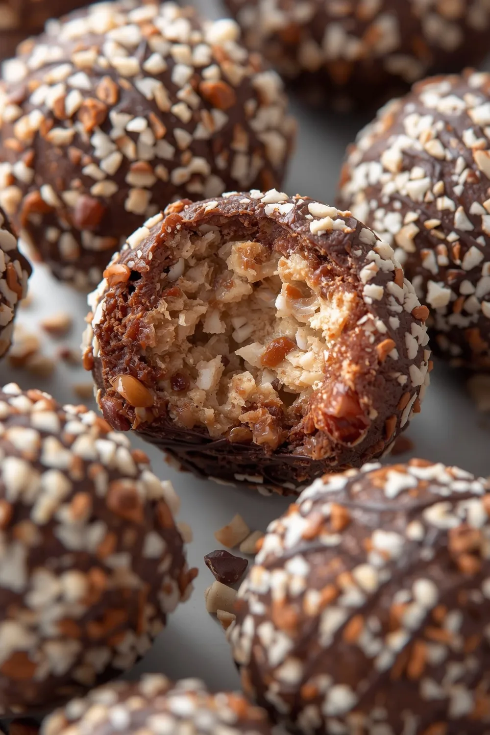 Delicious Coconut Chocolate Protein Bites: 8 Easy Ingredients 3 Coconut Chocolate Protein Bites for Healthy Snacking