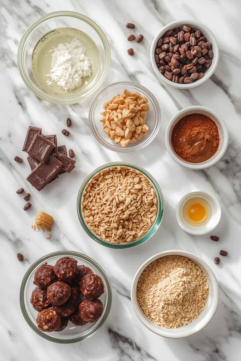 Delicious Coconut Chocolate Protein Bites: 8 Easy Ingredients 1 Coconut Chocolate Protein Bites for Healthy Snacking