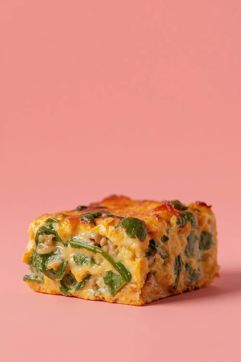 Cheesy High-Protein Cottage Cheese and Spinach Casserole Delight