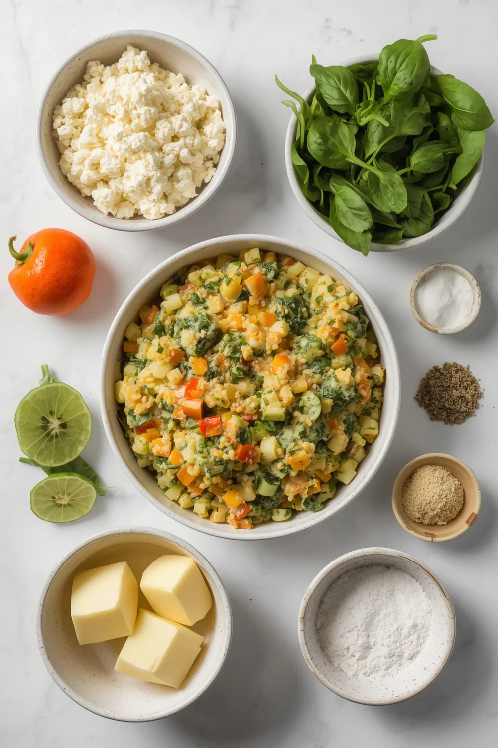 Cheesy High-Protein Cottage Cheese and Spinach Casserole Delight