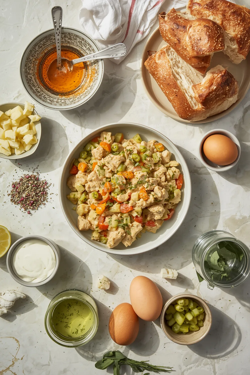Comforting Hearty Cottage Cheese Chicken Casserole for 6 1 Hearty Cottage Cheese Chicken Casserole for a Family Feast