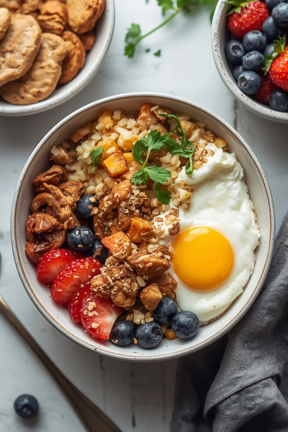 High Protein Cottage Cheese Breakfast Bowl Recipe
