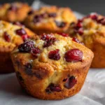 Cranberry Orange Breakfast Muffins with Holiday Glow
