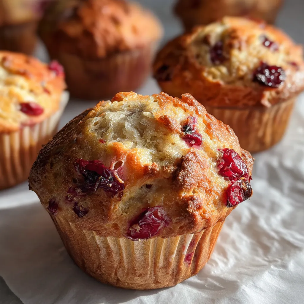 Cranberry Orange Breakfast Muffins with Holiday Glow