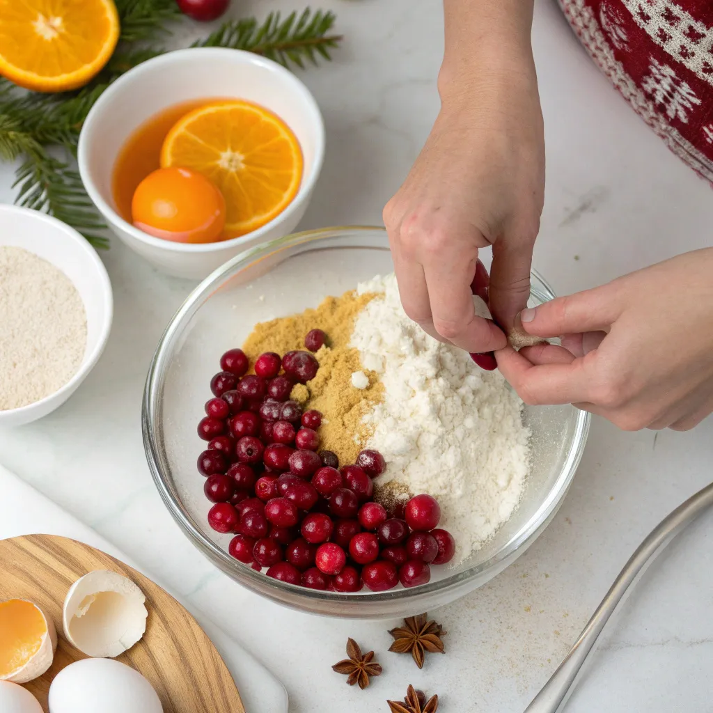 Cranberry Orange Breakfast Muffins with Holiday Glow