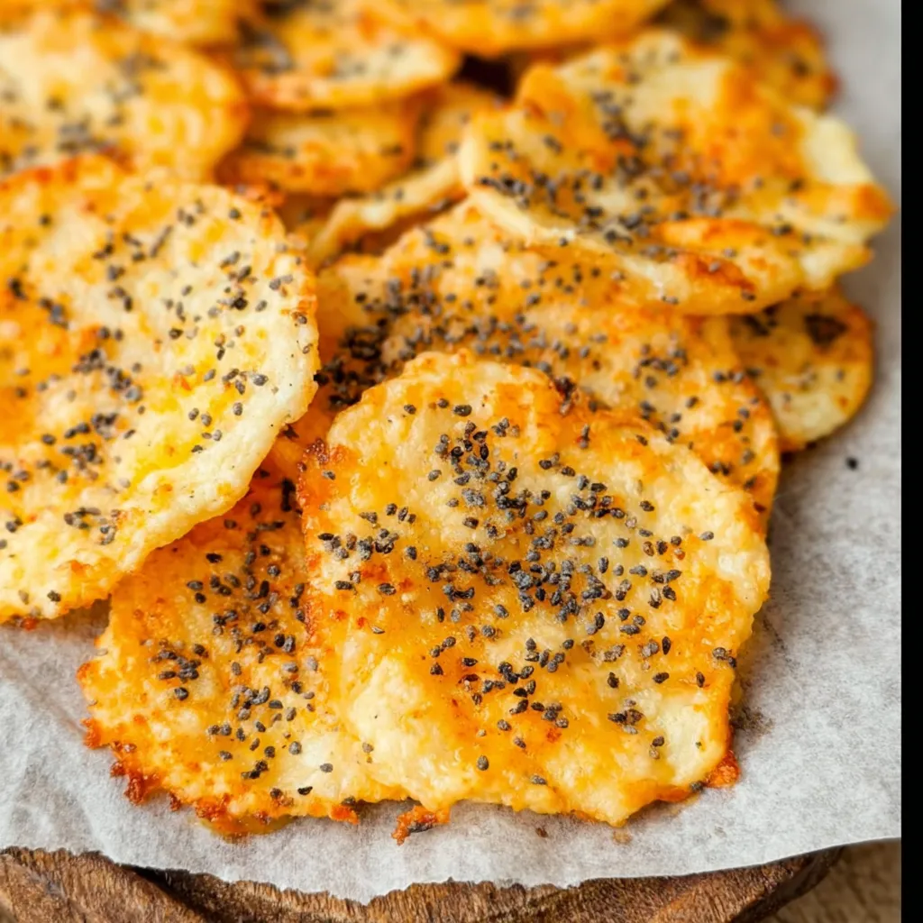 Crunchy Cottage Cheese Chips