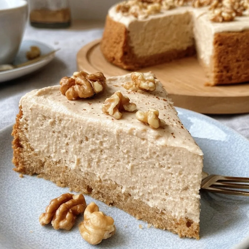 Flourless Maple Walnut Greek Yogurt Cake