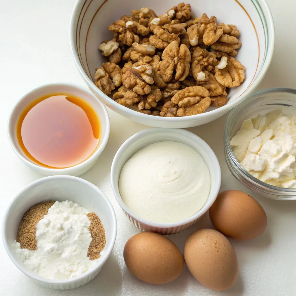 Flourless Maple Walnut Greek Yogurt Cake