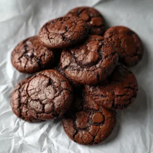Fudgy Chocolate Brownie Cookies