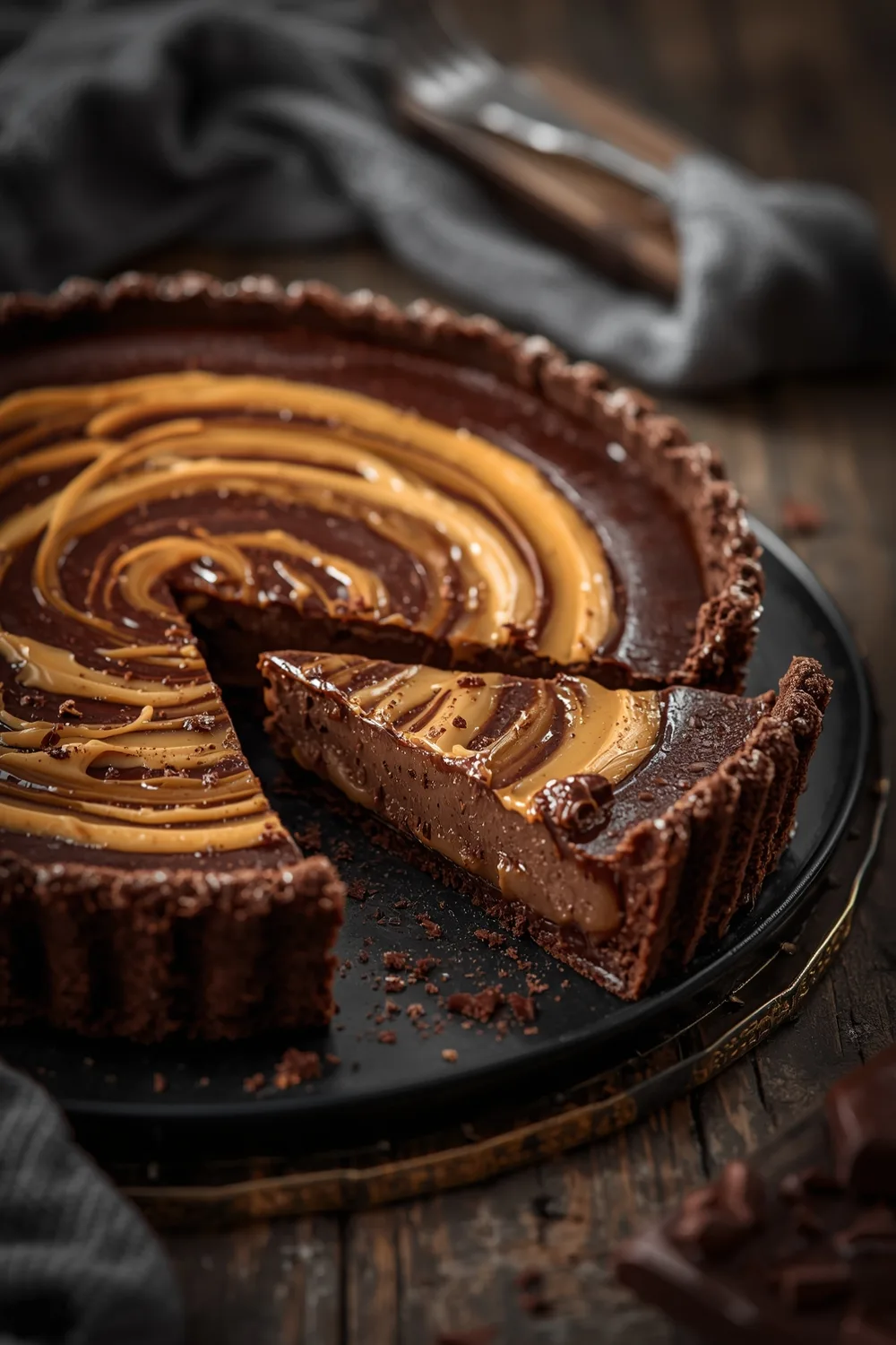 Sinful Caramel Chocolate Tart Gluten Free Indulgence