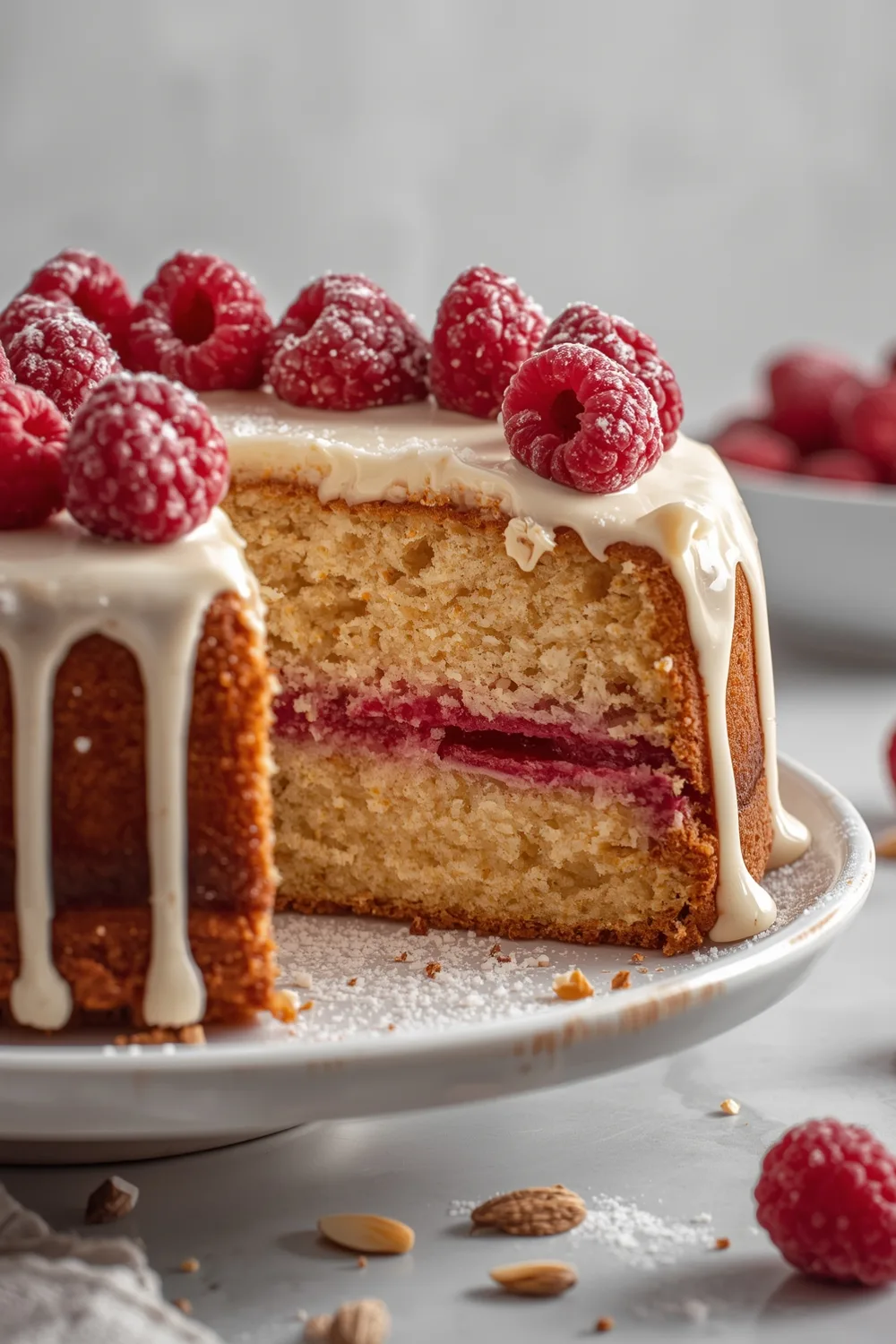 Decadent Raspberry Almond Flour Cake Gluten Free Delight