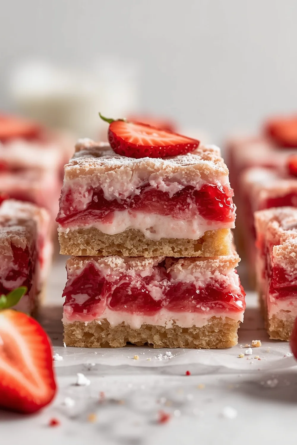 Irresistible Gluten Free Strawberry Shortcake Bars