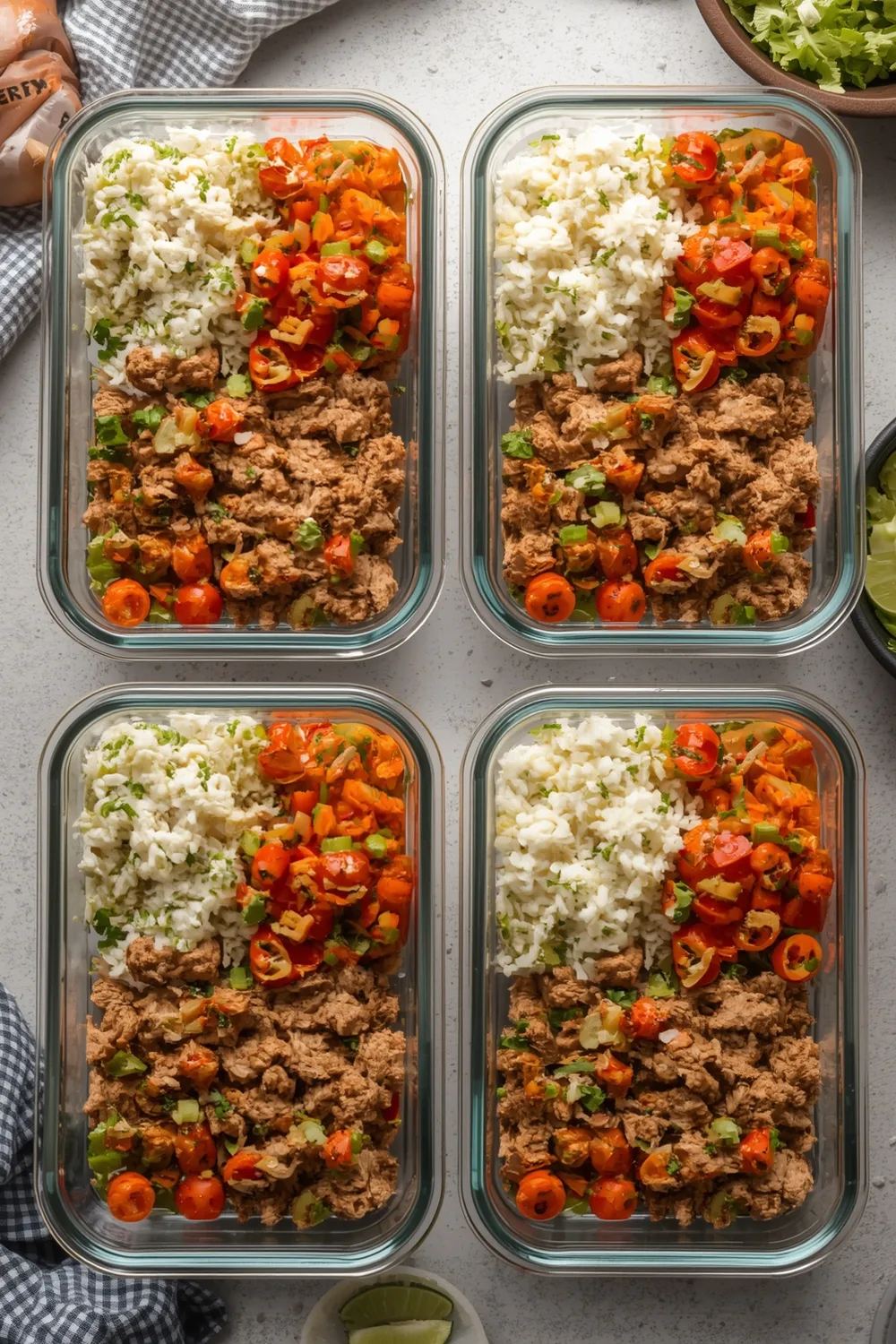Quick and Easy High Protein Turkey Veggie Bowls for Meal Prep
