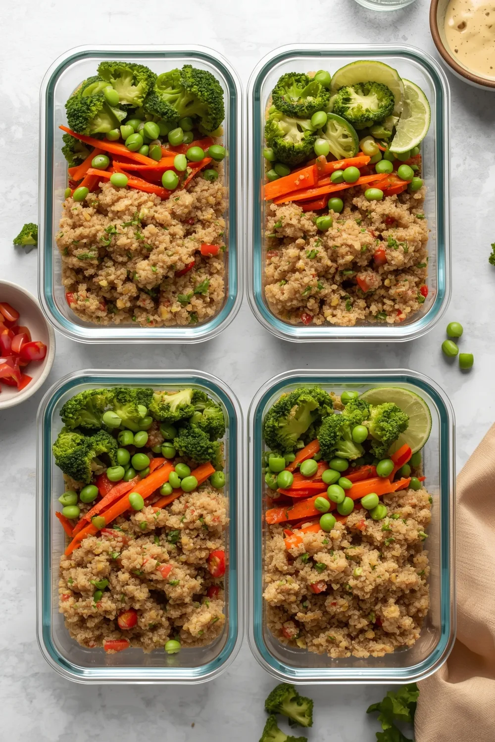 Nutritious 30 Minute High Protein Quinoa Stir Fry for Meal Prep