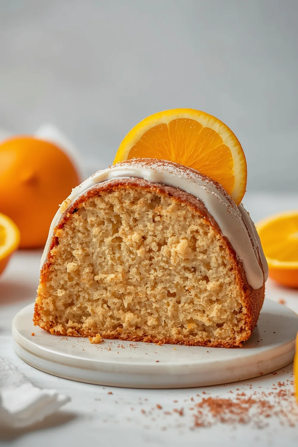 Gluten Free Festive Orange Spice Cake for Winter Breakfast