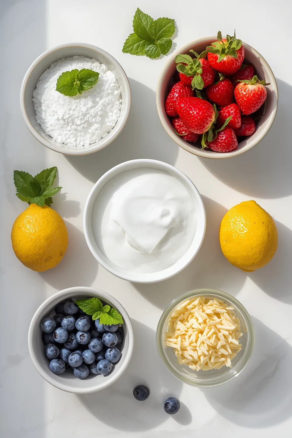 Delicious Zesty Lemon Berry Yogurt Bars: 8 Healthy Servings 1 Zesty Lemon Berry Yogurt Bars for a Fresh Start