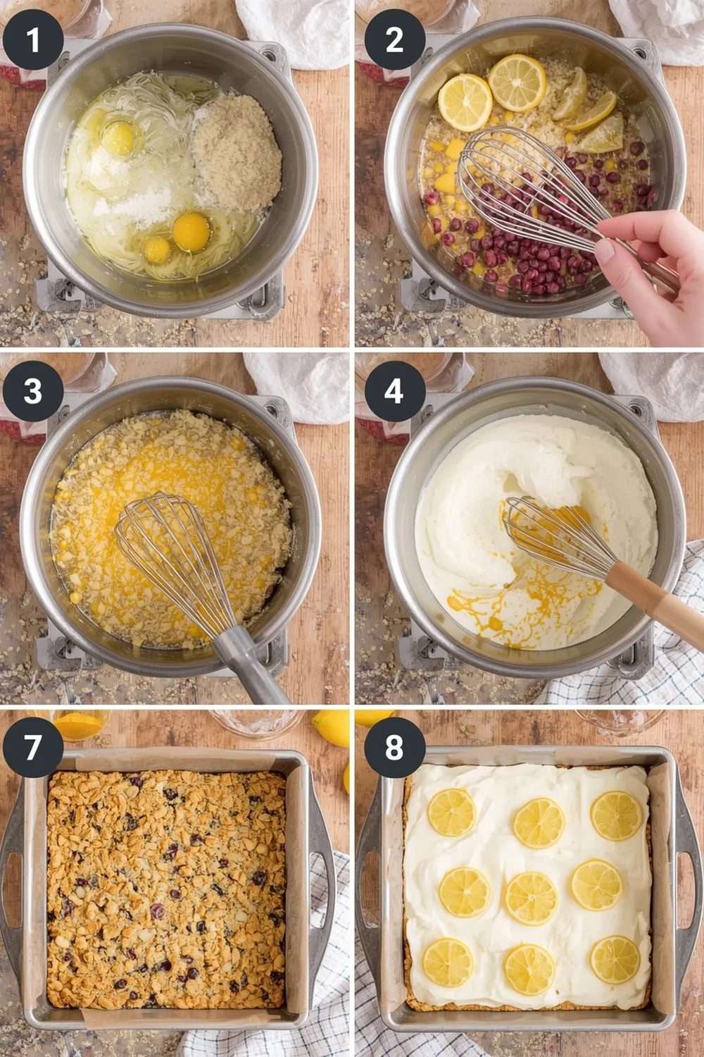 Delicious Zesty Lemon Berry Yogurt Bars: 8 Healthy Servings 2 Zesty Lemon Berry Yogurt Bars for a Fresh Start