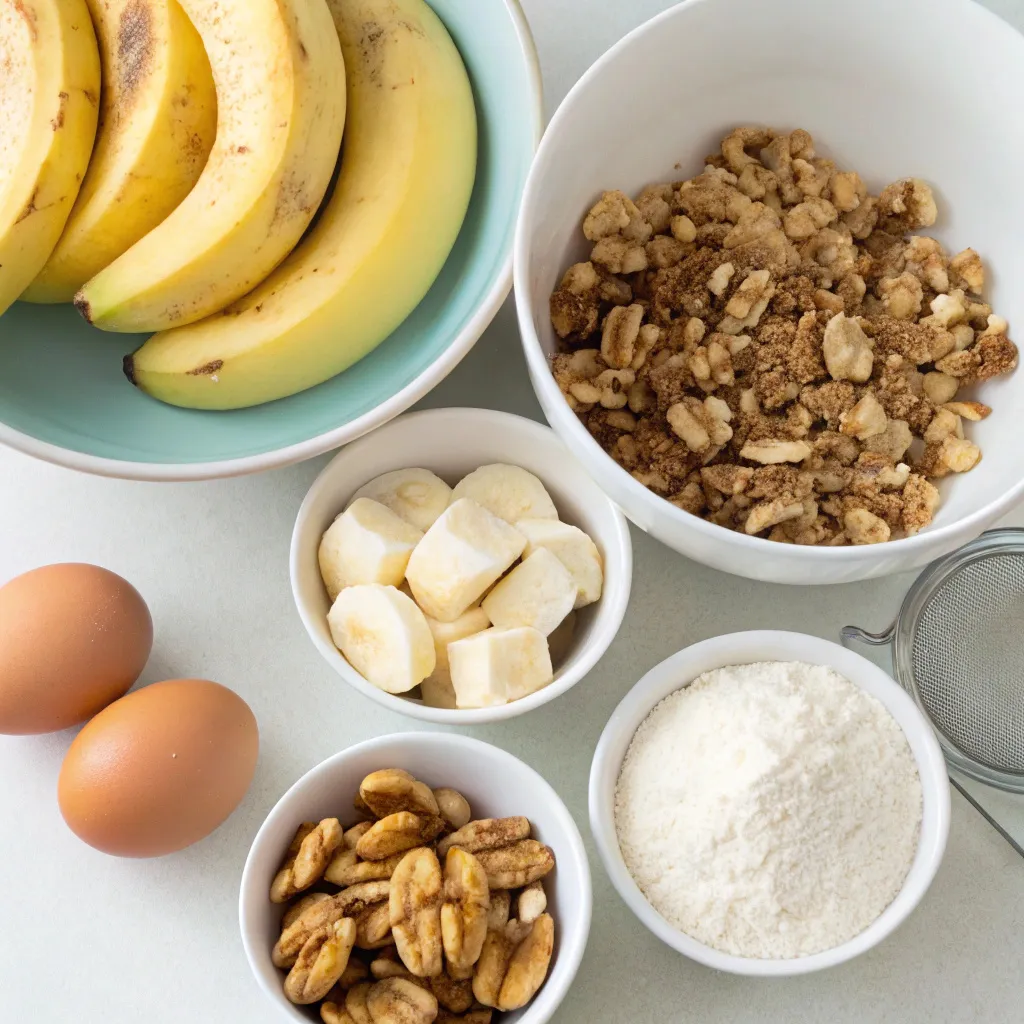Luscious Vanilla Banana Walnut Cake