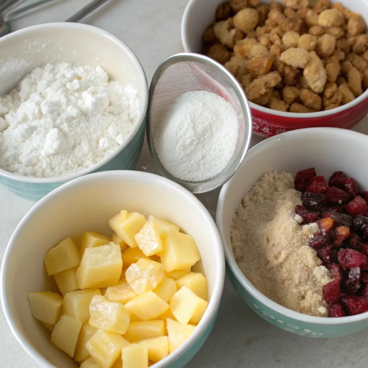 Mini Fruit Cake Muffins