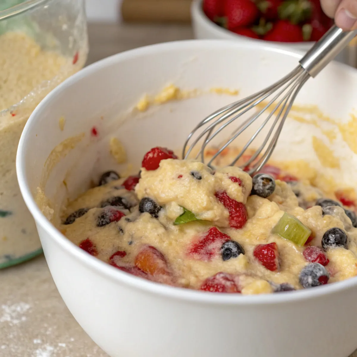 Mini Fruit Cake Muffins