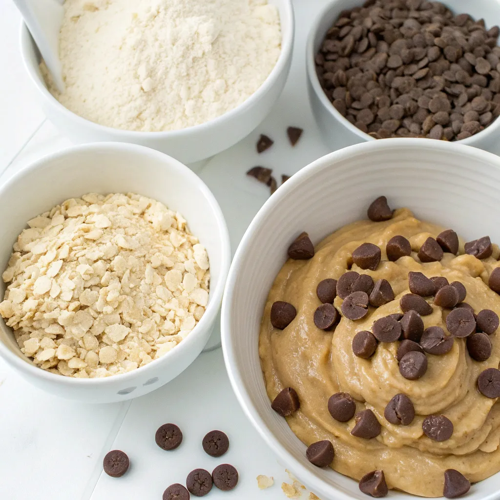 No Bake Chocolate Chip Cookie Dough Bars