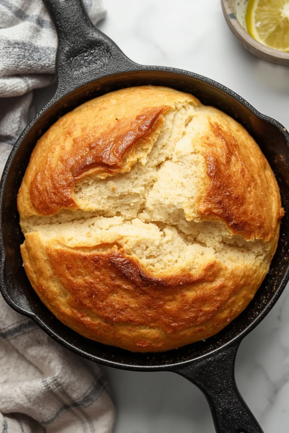 Irresistible Fluffy Skillet Bread in Minutes – No Yeast Needed! 2 Fluffy Skillet Bread in Minutes No Yeast Needed