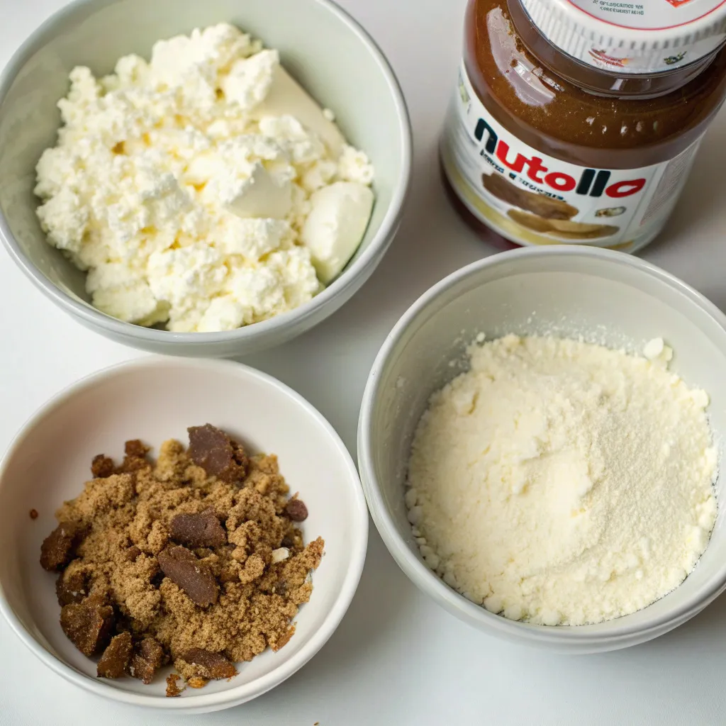 Nutella Ricotta Thumbprint Cookies