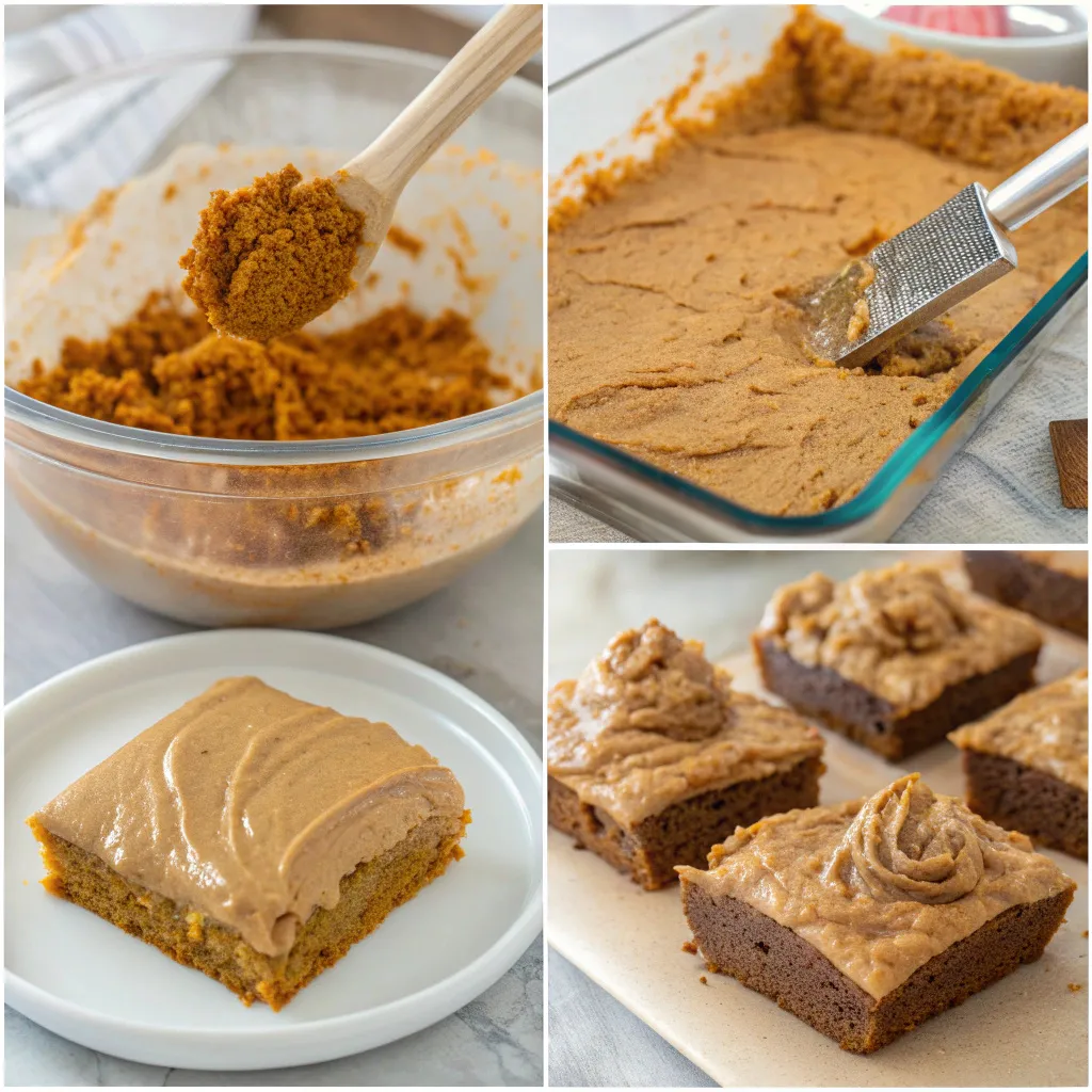 PUMPKIN BARS WITH BROWN SUGAR FROSTING & GINGERSNAP CRUST 10 PUMPKIN BARS WITH BROWN SUGAR FROSTING