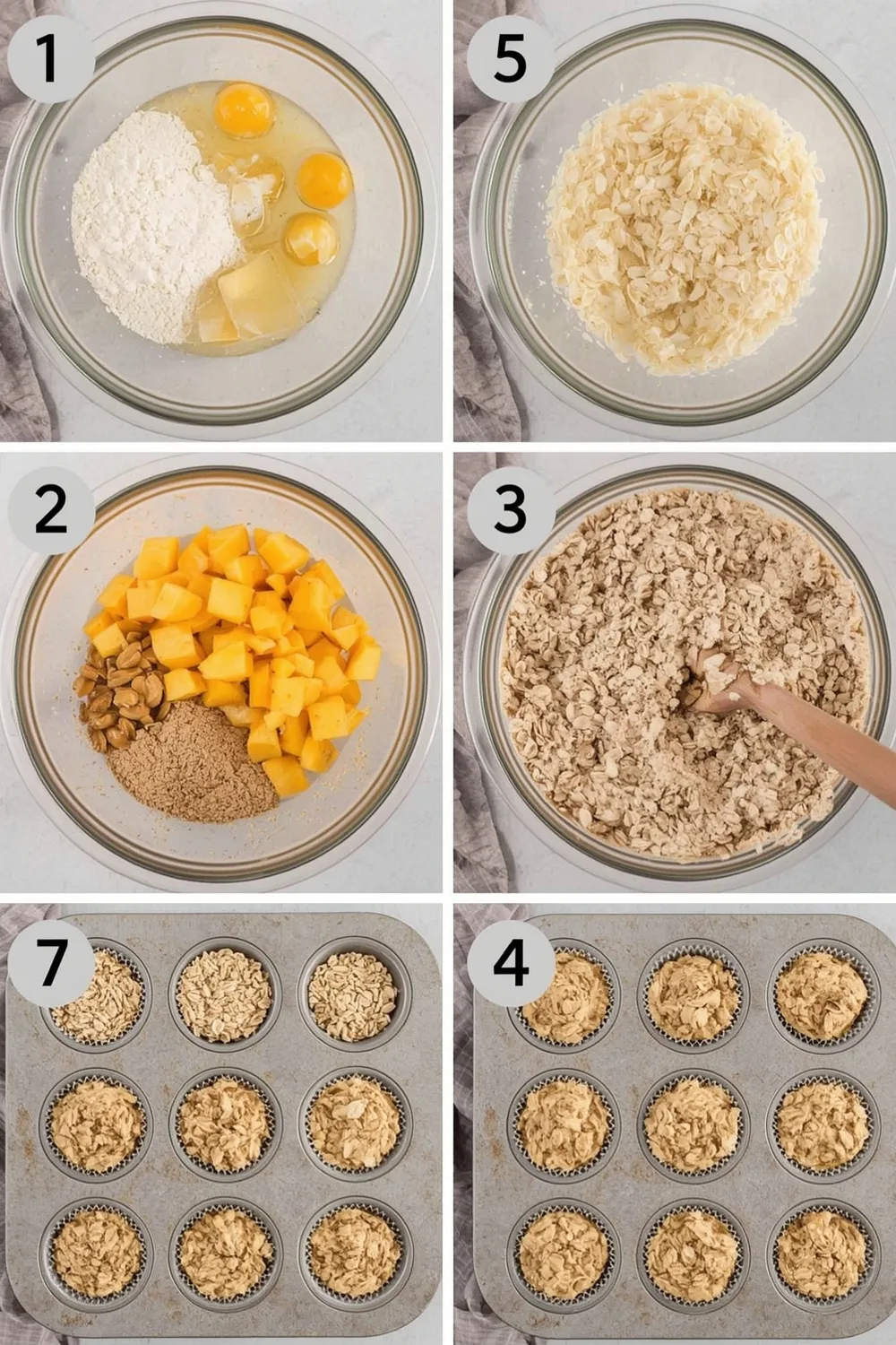 Peach Oat Flour Muffin Delights