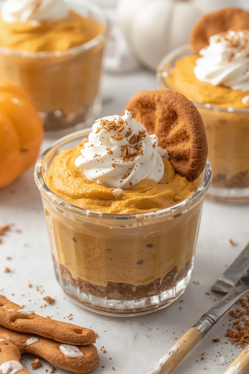 Indulgent No Bake Pumpkin Cream Cheese Delight: 10 Easy Servings 2 Indulgent No Bake Pumpkin Cream Cheese Delight