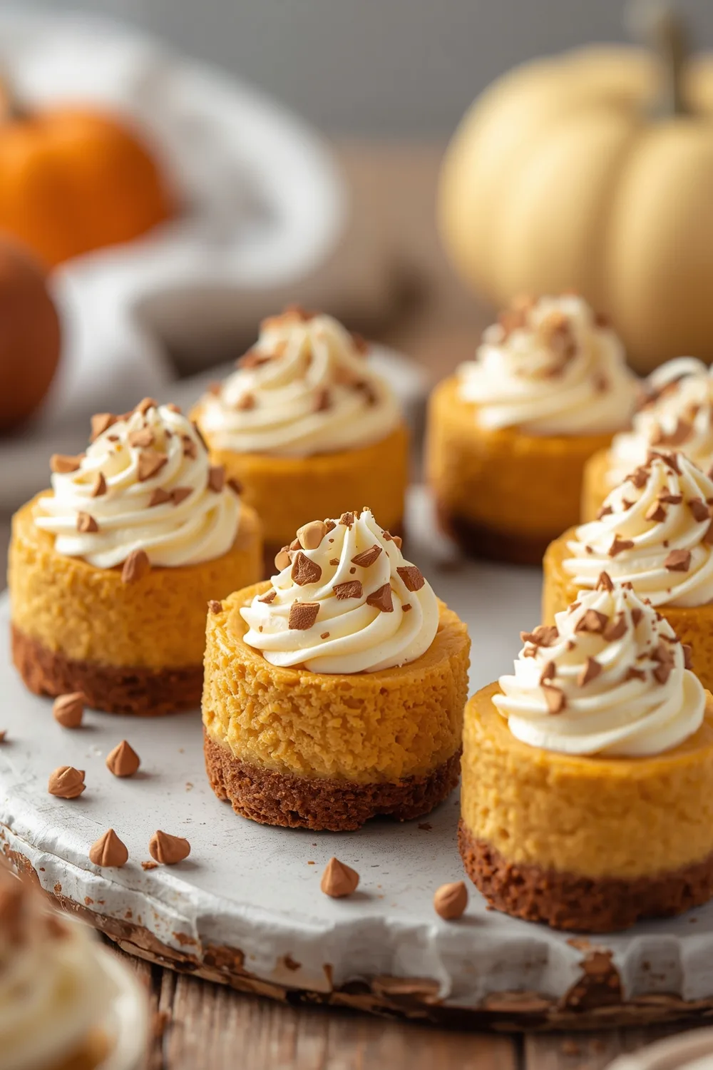Decadent No Bake Pumpkin Cheesecake Bites