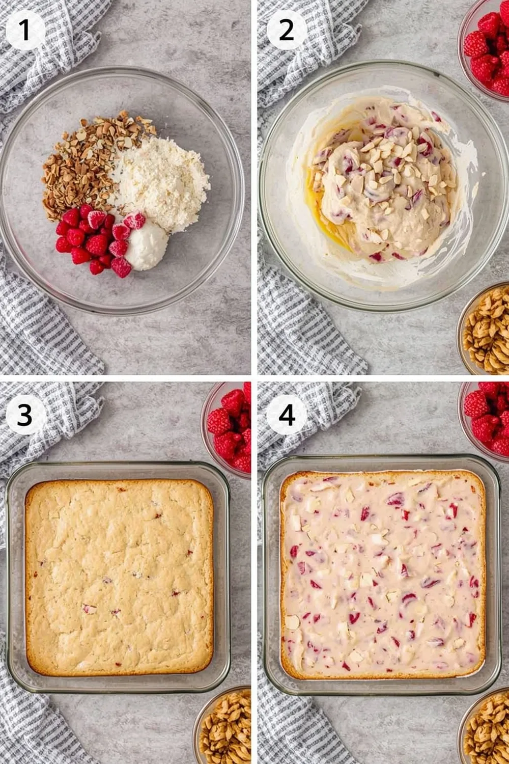 Raspberry Almond Bliss Snack Cake