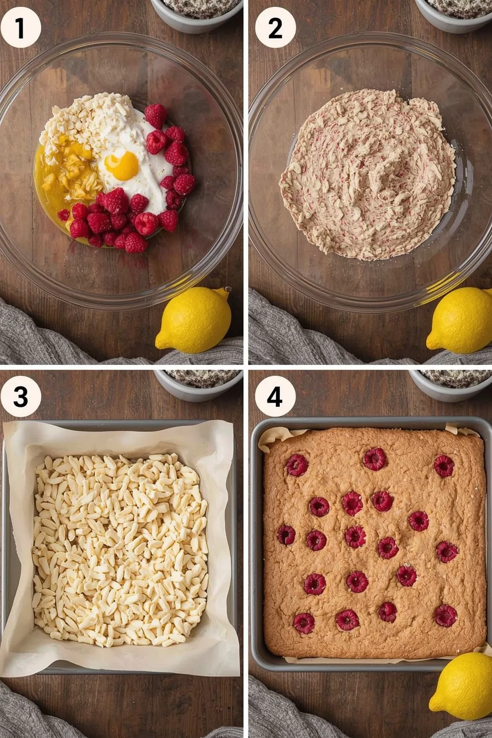 Delicious Raspberry Lemon Energy Bars: 9 Easy Ingredients 2 Raspberry Lemon Energy Bars