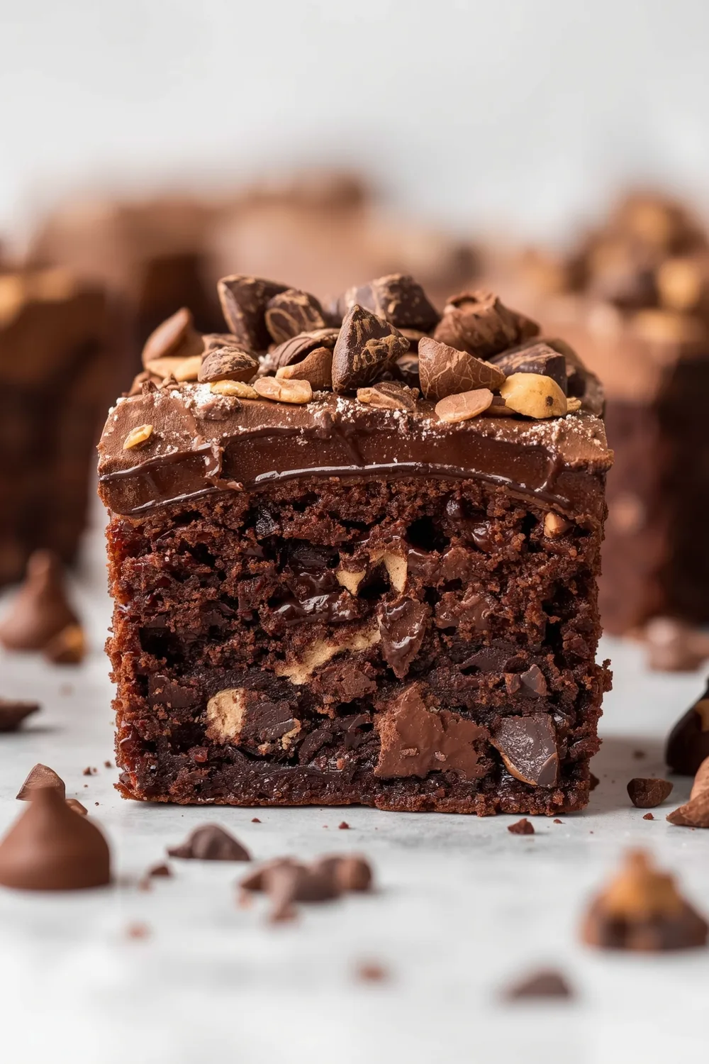 Decadent Gluten Free Winter Chocolate Chunk Cake Delight