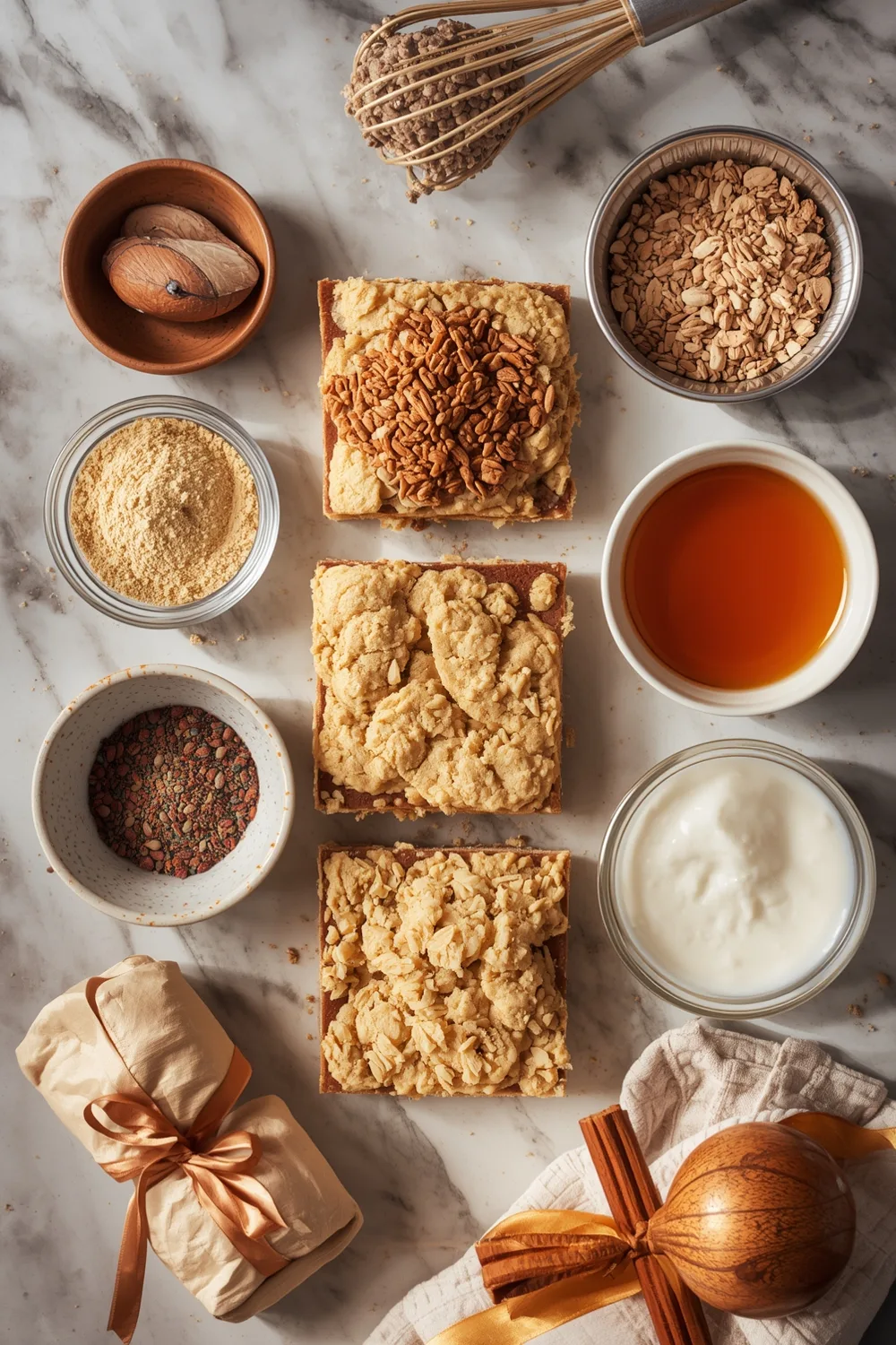 Cozy Gluten Free Vanilla Chai Crumble Bars for Winter Days