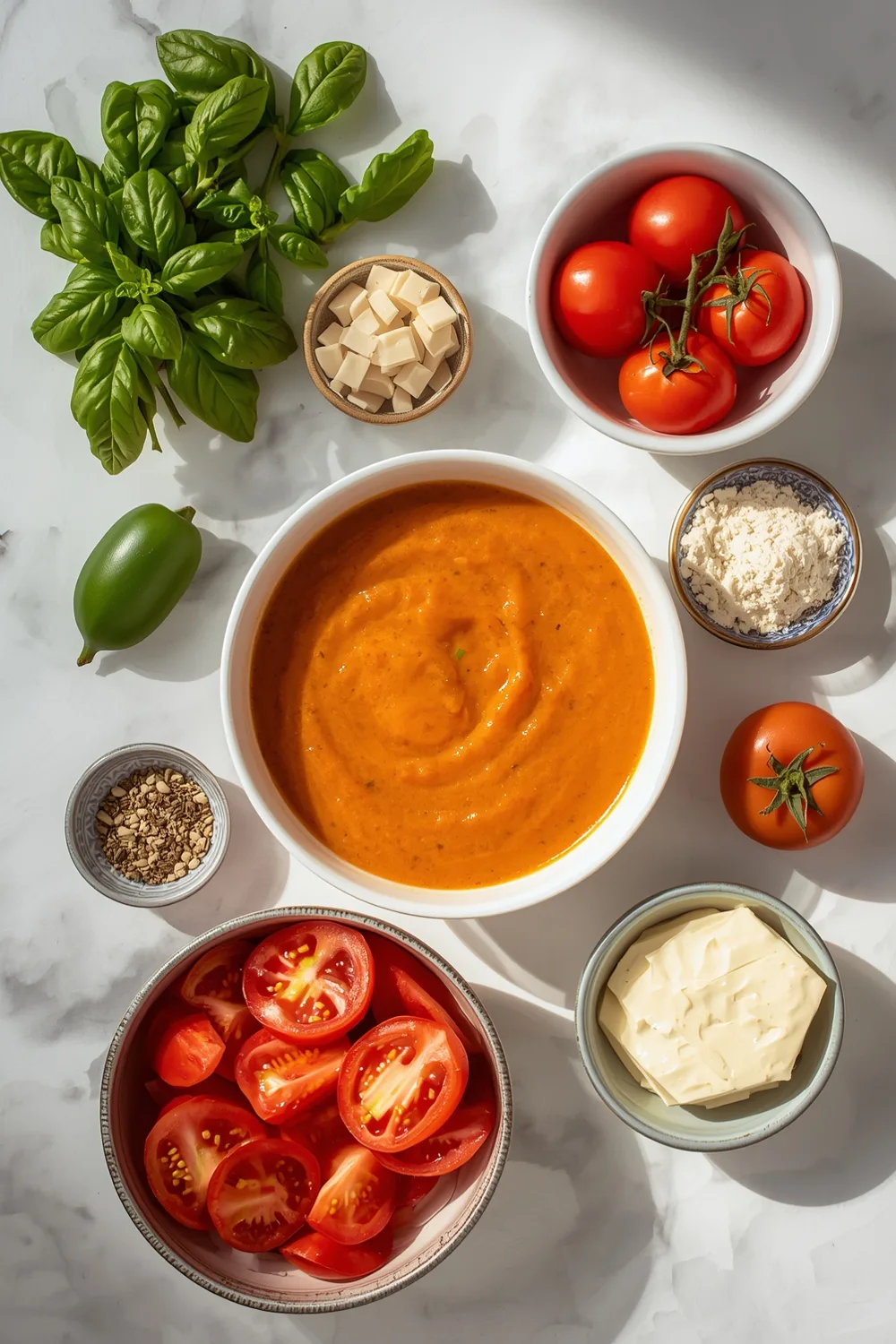 Irresistible Classic Creamy Tomato Basil Soup Recipe in 30 Minutes 1 Classic Creamy Tomato Basil Soup Recipe