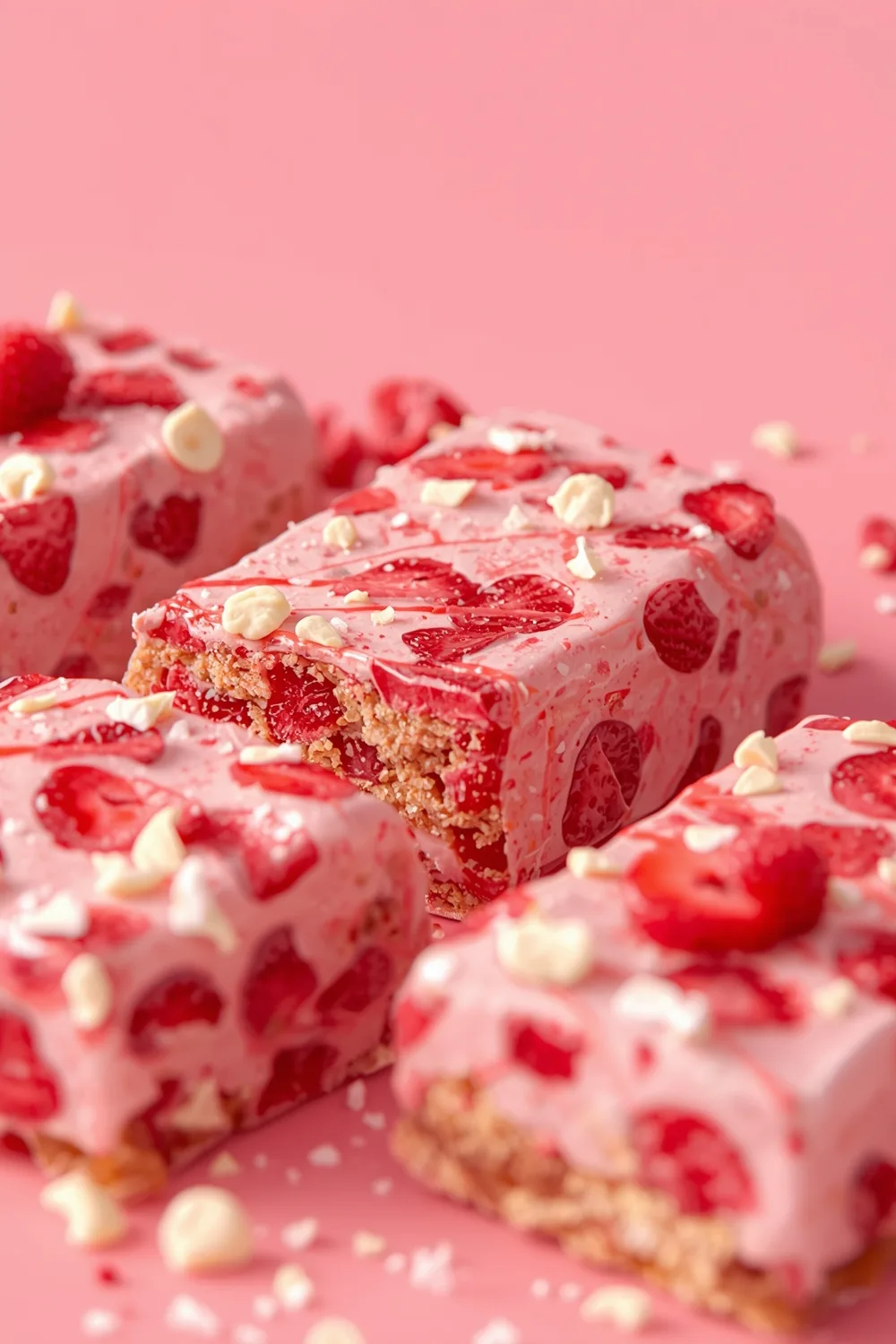 Strawberry Vanilla Protein Snack Bars