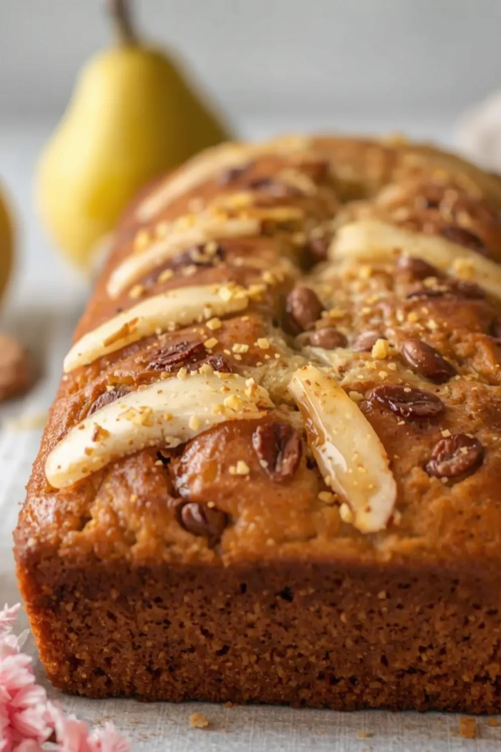 Cozy Gluten Free Vanilla Pear Loaf for Winter Mornings