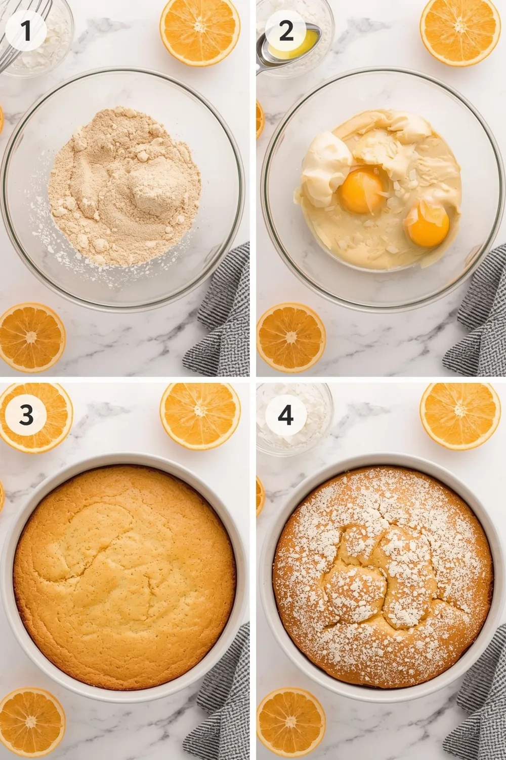 Gluten Free Citrus Almond Cake for Winter Mornings