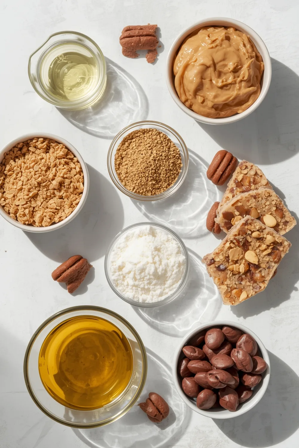 Soft Chewy Protein Peanut Butter Bars for a Healthy Snack