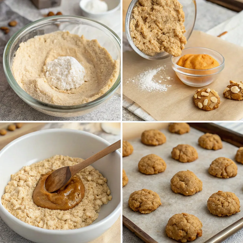 4-Ingredient Oat Flour Peanut Butter Cookies