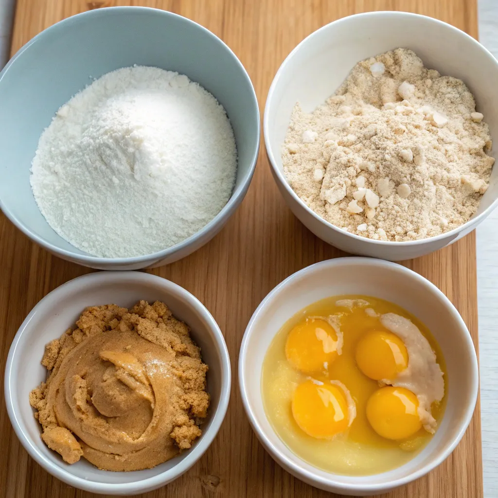 4-Ingredient Oat Flour Peanut Butter Cookies