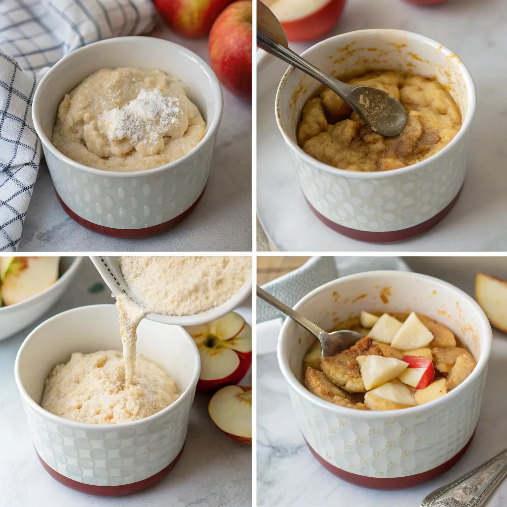 Apple Pie Cottage Cheese Mug Cake