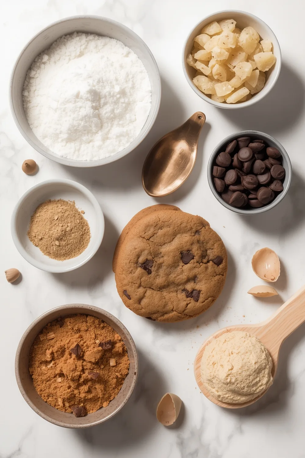 Thick and Chewy Bakery Style Chocolate Chip Cookies Recipe