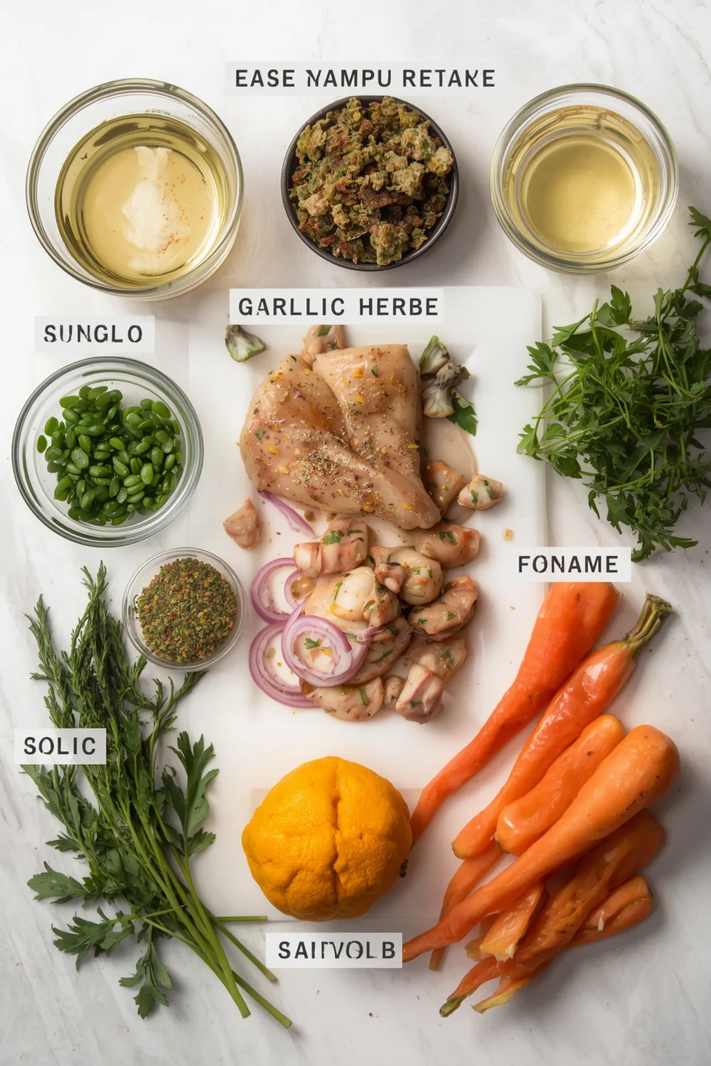 Easy One Pan Garlic Herb Chicken and Veggie Dinner