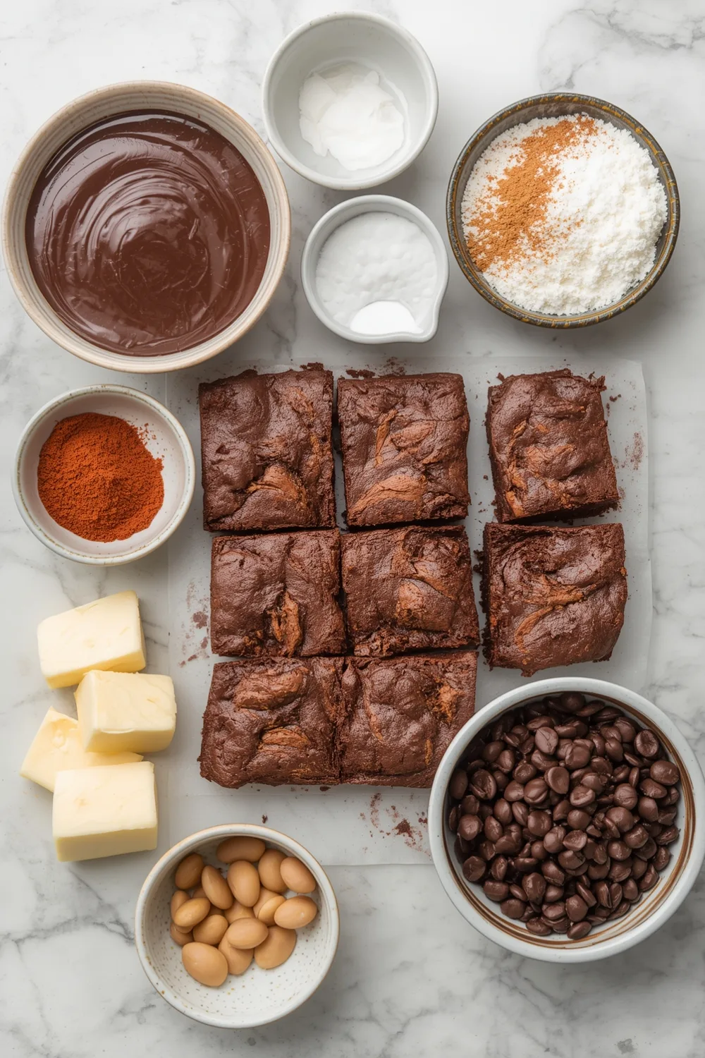 Irresistible Easy Fudgy Nutella Brownies – 16 Delicious Servings 1 Easy Fudgy Nutella Brownies with Gooey Chocolate Swirls