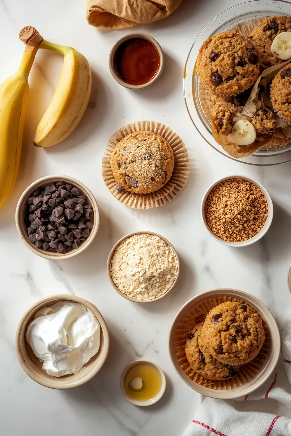 Nutty Banana Chocolate Chip Muffins Bakery Style Delight